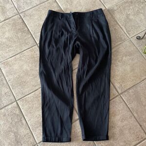 Chicos size 1.5 black dress pants with cuff poly and modal